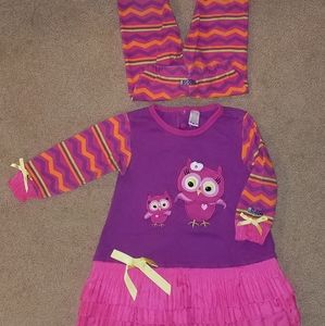 24M Sozo Super Cute Owl Outfit - Like New